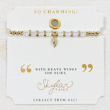 Angel Wing Tila Beaded Bracelet