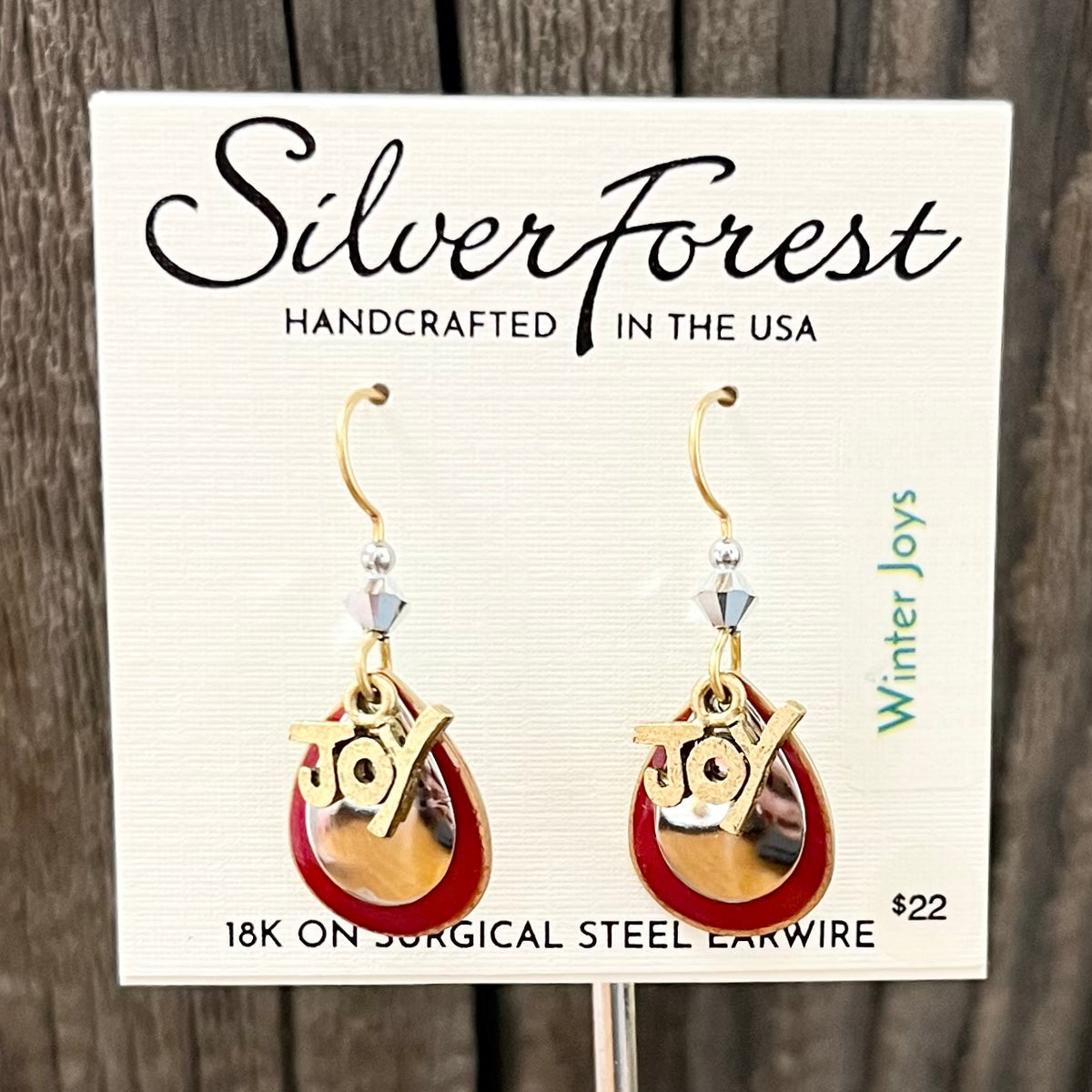Silver Forest Joy Earrings