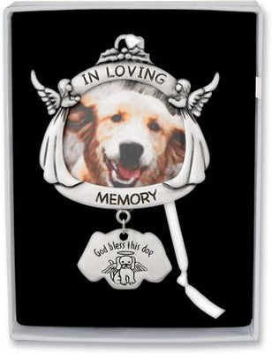 In Loving Memory Dog Frame Ornament