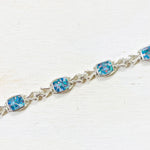 Sterling Silver Estate Mosaic Opal Bracelet