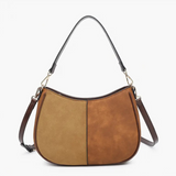 Zoe Two Tone Crossbody- Brown