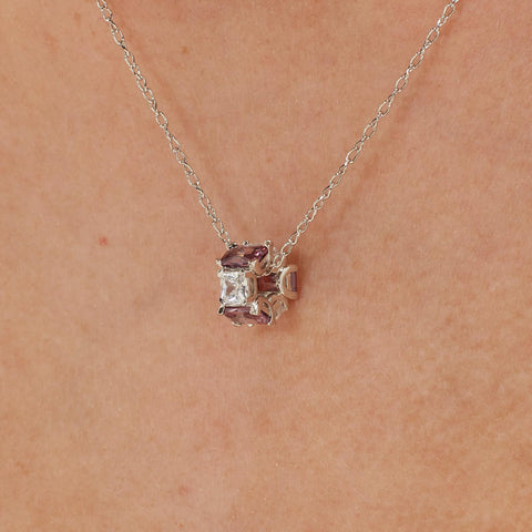 Purple Fancy Charm Necklace
