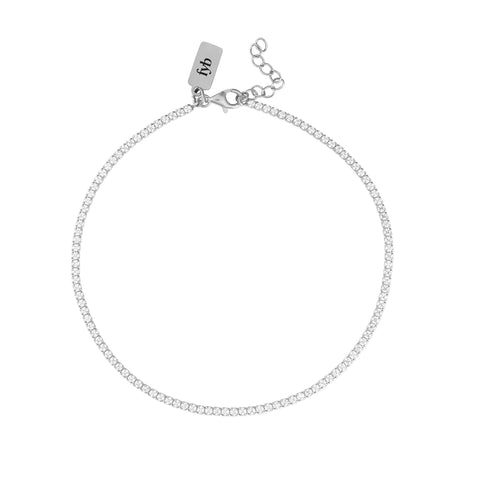 Silver Diana Tennis Anklet