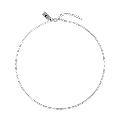 Silver Diana Tennis Necklace