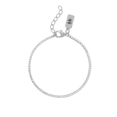Silver Diana Tennis Bracelet