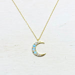 Fashion Gold Plated Moon Necklace