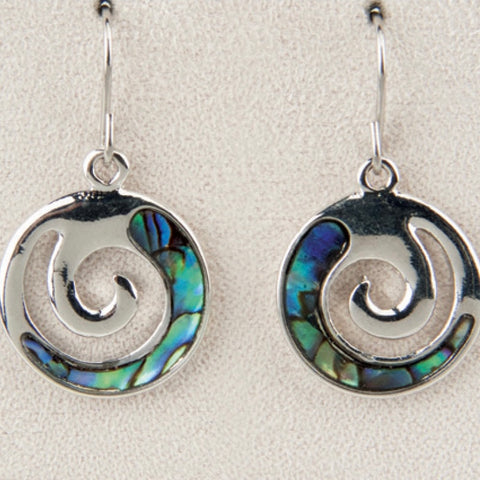 Wild Pearle Abalone Wave Earrings