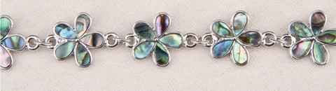 Wild Pearle Abalone Forget Me Not Bracelet
