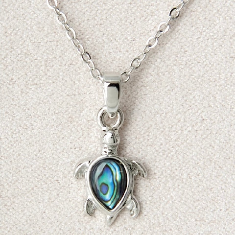 Wild Pearle Abalone Turtle Necklace