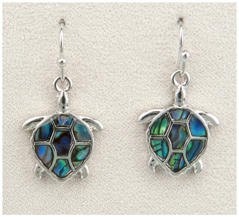 Wild Pearle Abalone Turtle Time Earrings