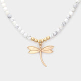 Fashion Dragonfly Beaded Necklace