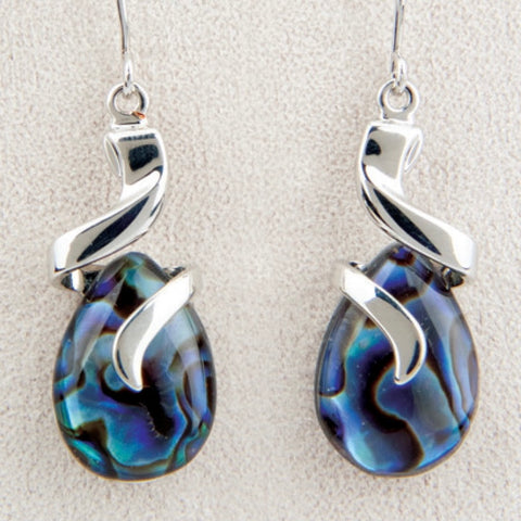 Wild Pearle Abalone Ribbons Earrings