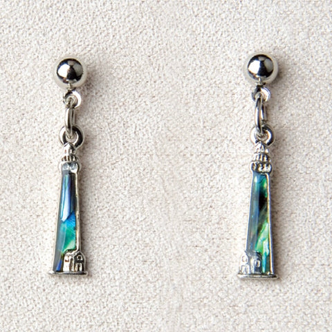 Wild Pearle Abalone Lighthouse Earrings