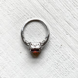 Sterling Silver Halo January Ring