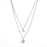 Wildflower Lily Layer Sterling Silver Necklace