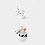 Boo! Ghost Necklace Set