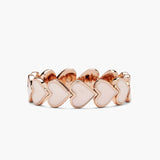 LOVE Enamel Heart Band Ring