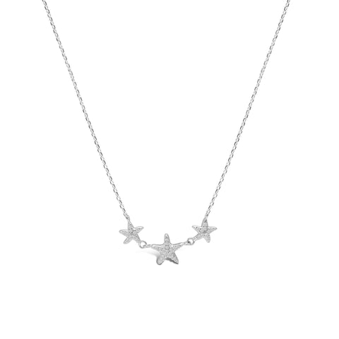 Pavé Dancing Starfish Necklace