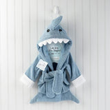 "Let the Fin Begin" Blue Shark Robe (0-9m)