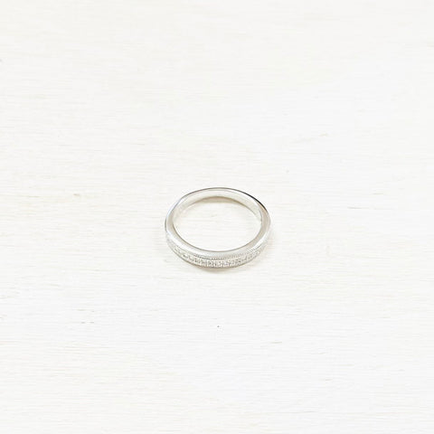 Sterling Silver Sparkle Band Ring