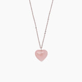 Stone Heart Toggle Necklace
