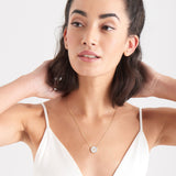 Mother of Pearl Emblem Necklace
