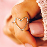 Big Heart Band Ring