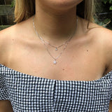 Wildflower Lily Layer Sterling Silver Necklace