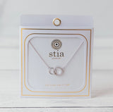 Stia Pave Endless Circle Necklace