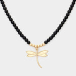 Fashion Dragonfly Beaded Necklace