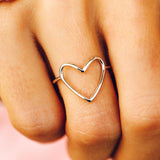 Big Heart Band Ring