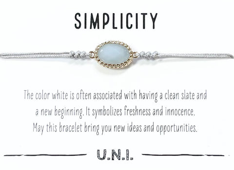 Simplicity Bracelet- Grey Cord