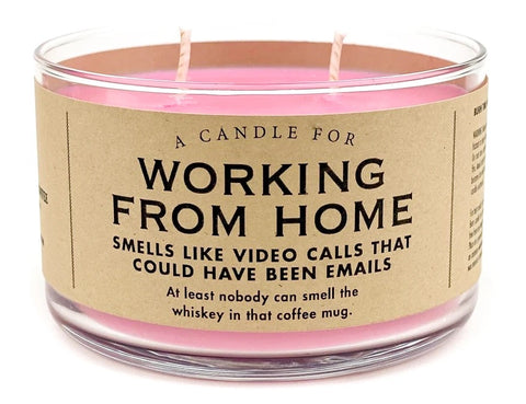 Working From Home Candle