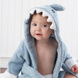 "Let the Fin Begin" Blue Shark Robe (0-9m)