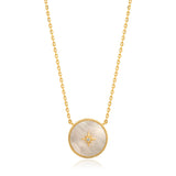 Mother of Pearl Emblem Necklace