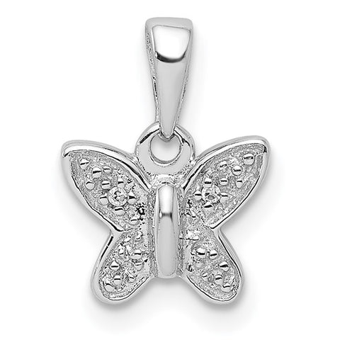 Princess Collection Sterling Silver Butterly Necklace
