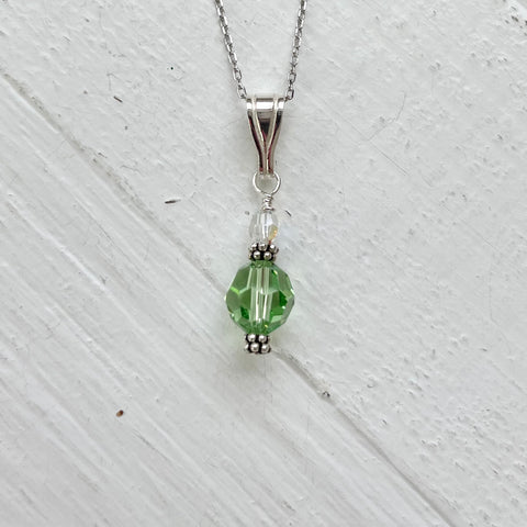 Sterling Silver August Necklace