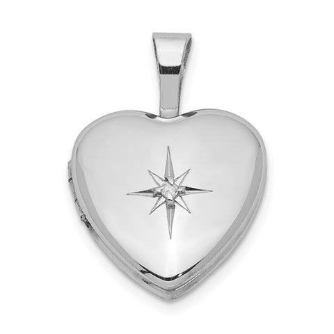 Sterling Silver Princess Collection Children’s Heart Locket