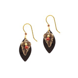 Silver Forest Layered Leaf Earrings