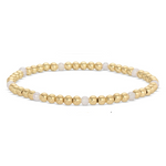 Fashion Plated Gold-Tone Stretch Bracelet(multiple colors available)