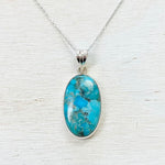Sterling Silver Turquoise Pendant Necklace