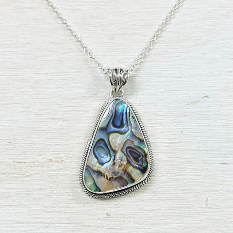 Sterling Silver Abalone Necklace