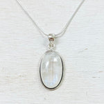 Sterling Silver Rainbow Moonstone Necklace