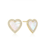 Ania Haie Mother of Pearl Heart Stud Earrings