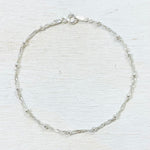 Sterling Silver Estate Ball Rope Bracelet