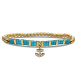 Anchor Tila Beaded Bracelet