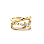 Gold Sparkle Ring- Size 8.5