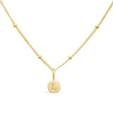 SS/GP Mini Initial Necklace