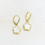 Fashion Mother of Pearl Flower Earrings