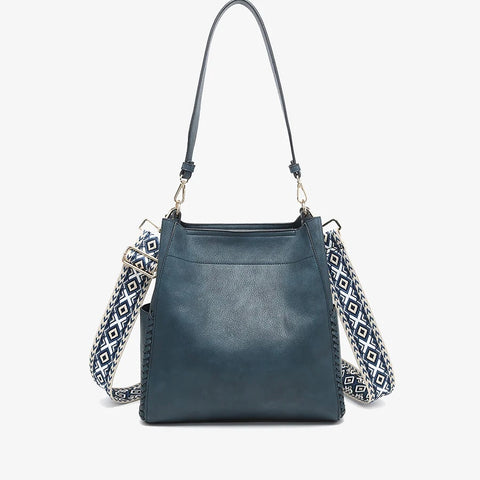 Penny Prussian Blue Bucket Bag